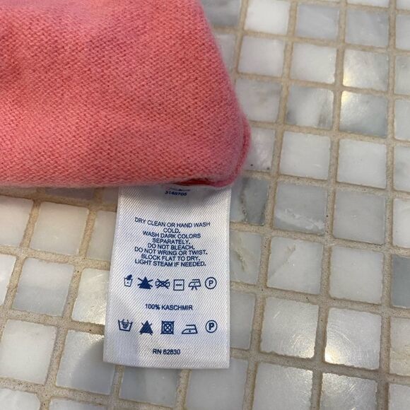Lands End Pink Kaschmir crew neck sweater - Picture 8 of 8